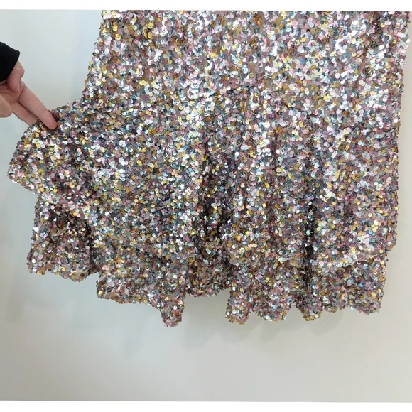 Adrianna Papell Multicolored Sequin Midi Dress - Picture 4 of 8